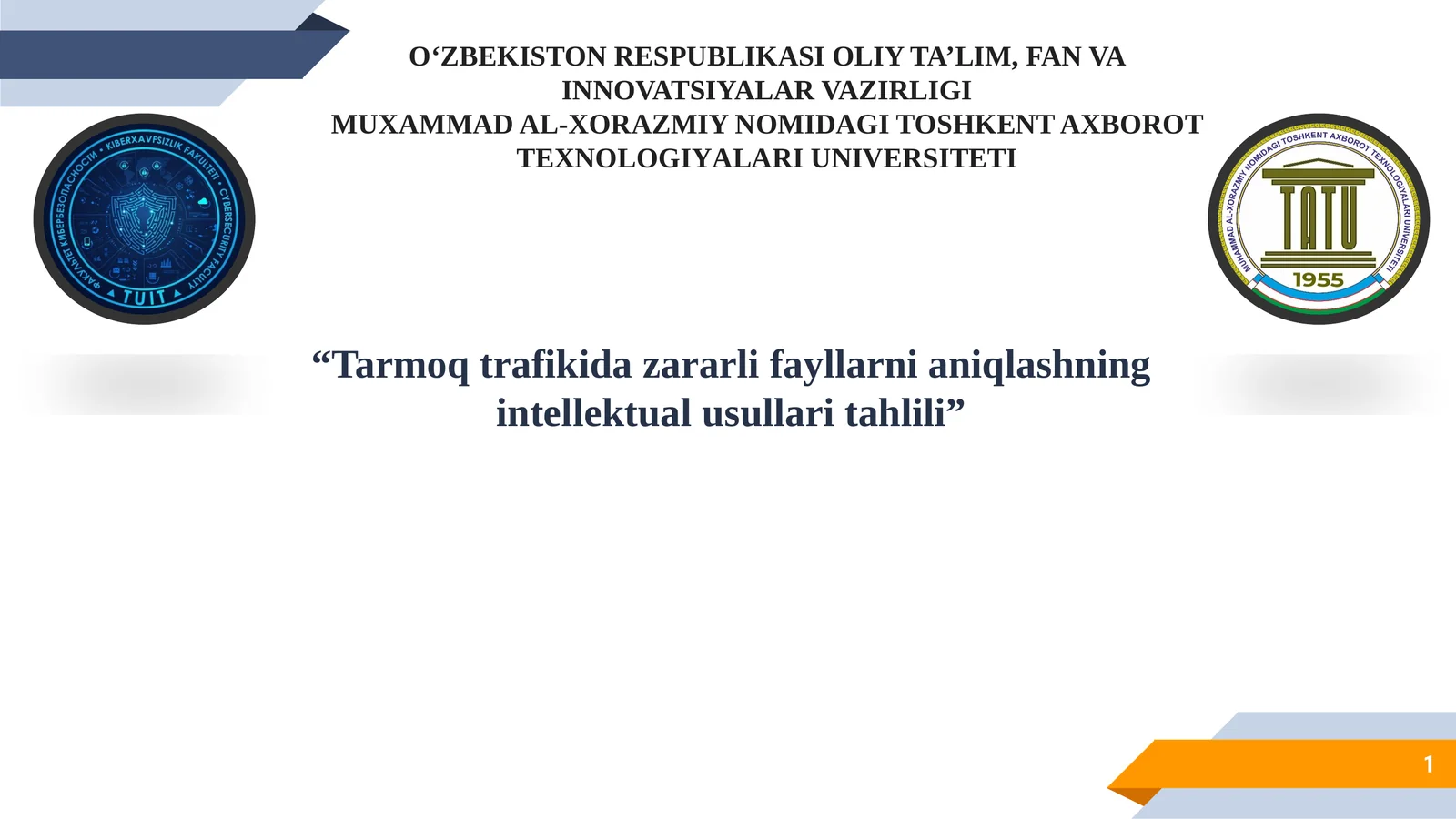 Tarmoq trafikida zararli fayllarni aniqlashning intellektual usullari tahlili