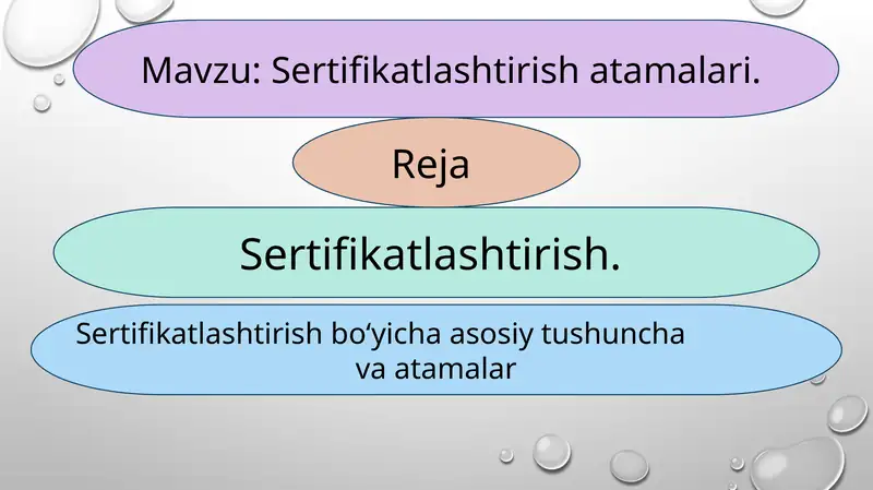Sertifikatlashtirish