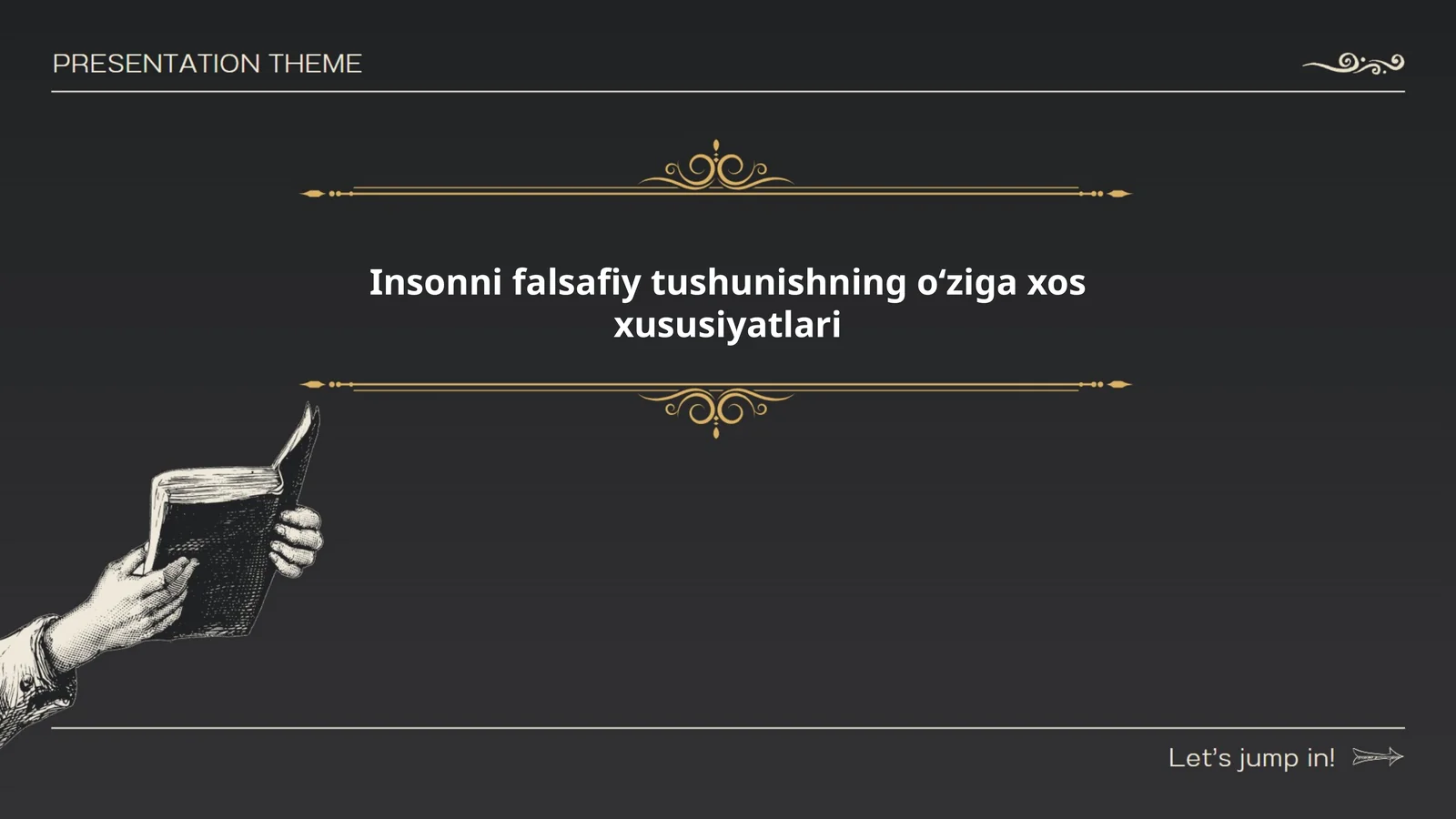 Insonni falsafiy tushunishning oʻziga xos xususiyatlari