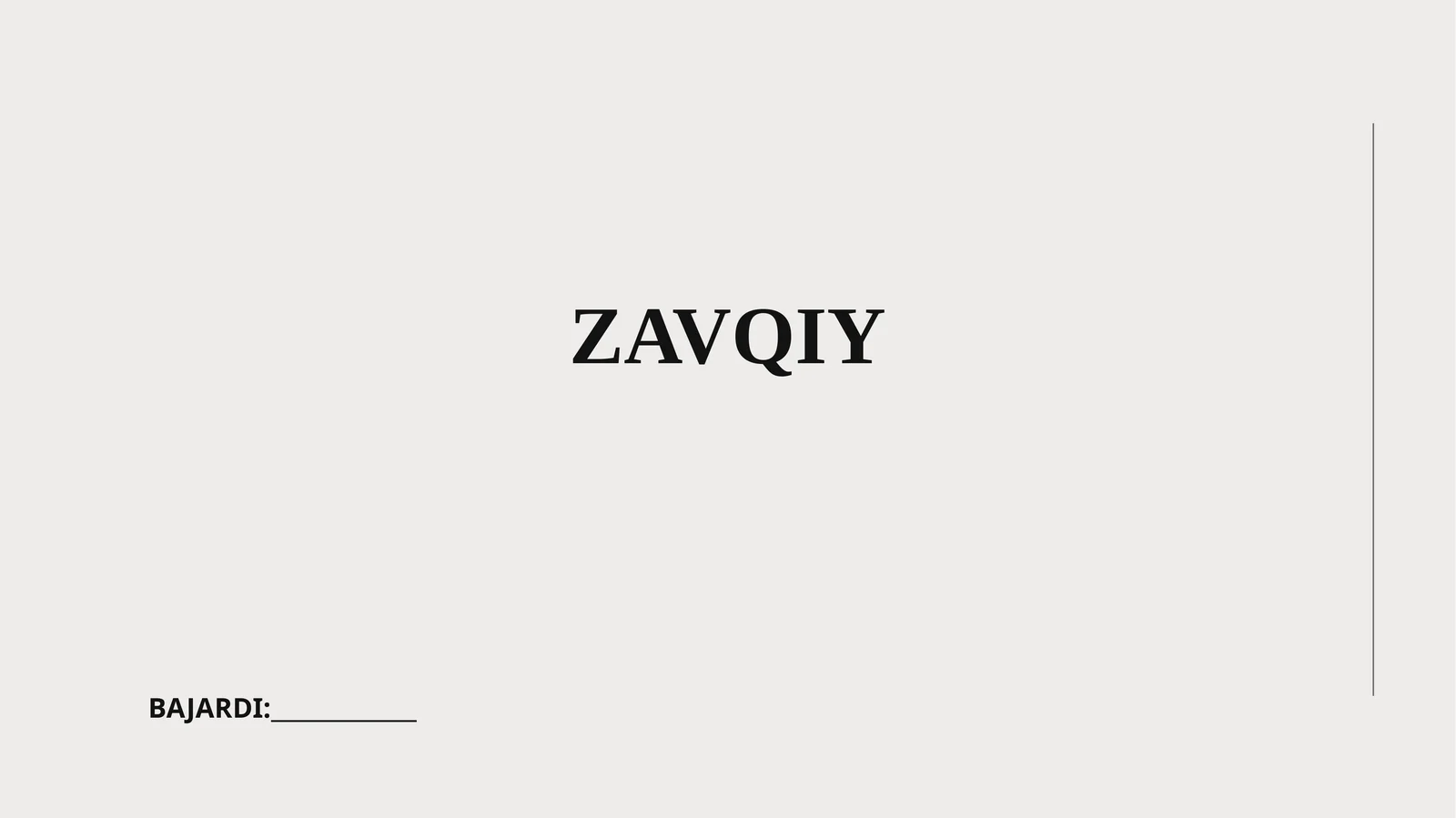 Zavqiy